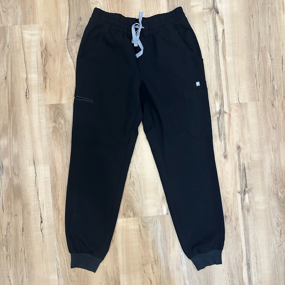 FIGS Uman Scrub Pants SMALL Black